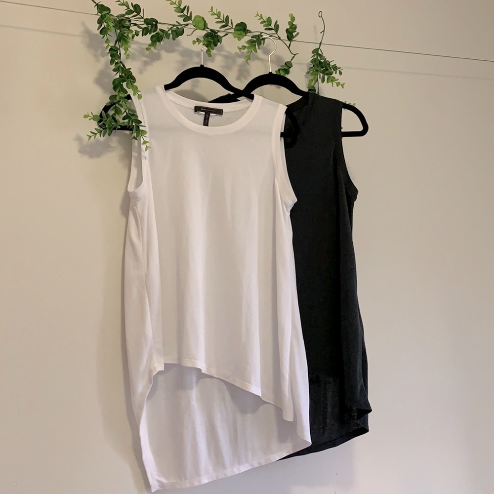 BCBG MAX AZRIA Karyn Vintage White Sleeveless Top-$25